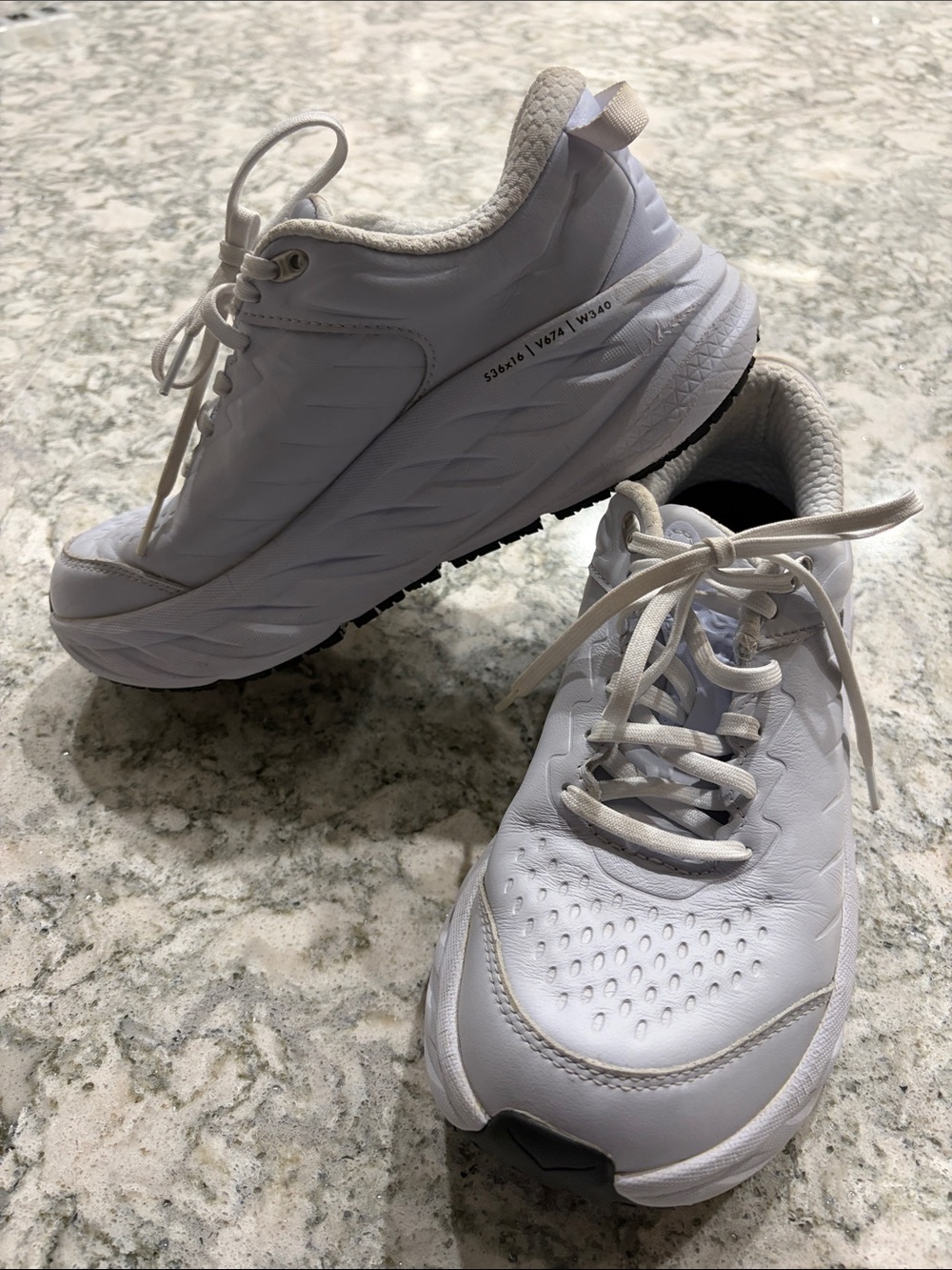 Hoka One One Women's White Athletic Sneakers